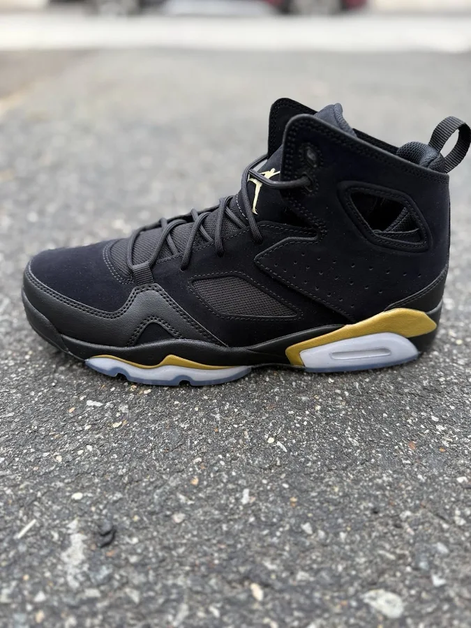 Nike Air Jordan Flight Club 91 Black Metallic Gold Shoes Dc7329-007