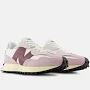 Women's New Balance 327 Sneakers Size 5.5 Pink White Suede Low Top Shoes TF3552
