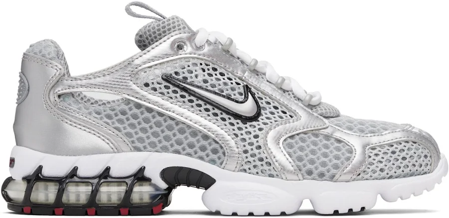 Nike Silver Air Zoom Spiridon Cage 2 Sneakers