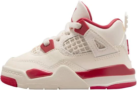 Jordan 4 Women Sneakers - Pale Ivory/tough Red