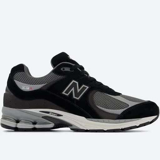New Balance - 2002R in Black with Castlerock Black/Castlerock / 9.5 M / 11 W