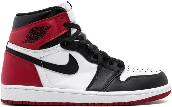Jordan - Air Jordan 1 Retro High OG "Black Toe" sneakers - unisex - Calf Leather - 10 - White