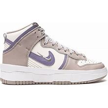 Nike Women's Purple - Dunk High Rebel "Iron " Sneakers - Leather - 10 - Neutrals