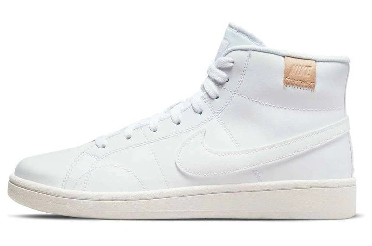Nike Women's (Wmns) Court Royale 2 Mid 'Triple' - White - High-top sneakers - 5.5