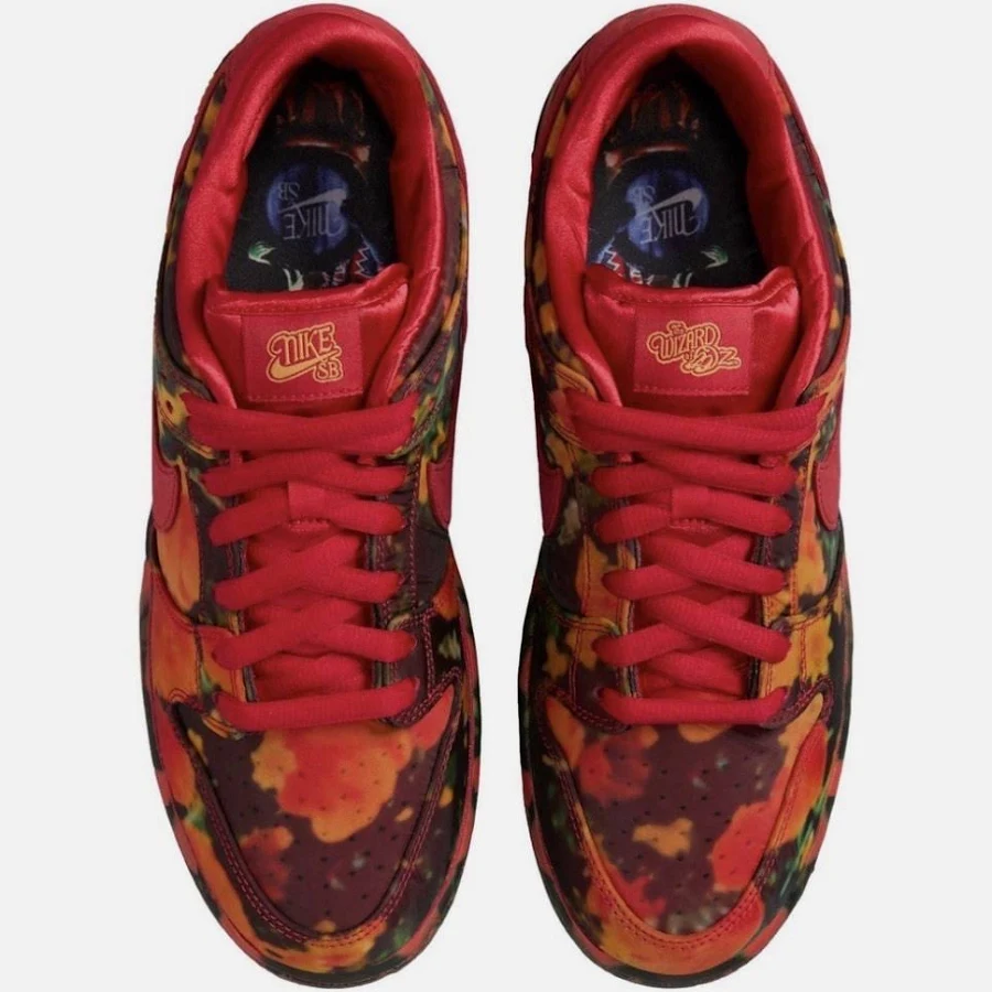The Wizard Of Oz X Nike Sb Dunk Low Pro Qs Varsity Red Ps Fz1236-600