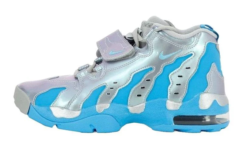 Nike Diamond Turf Max '96 High-top Women Sneaker - Metallic Silver/vivid Blue-black