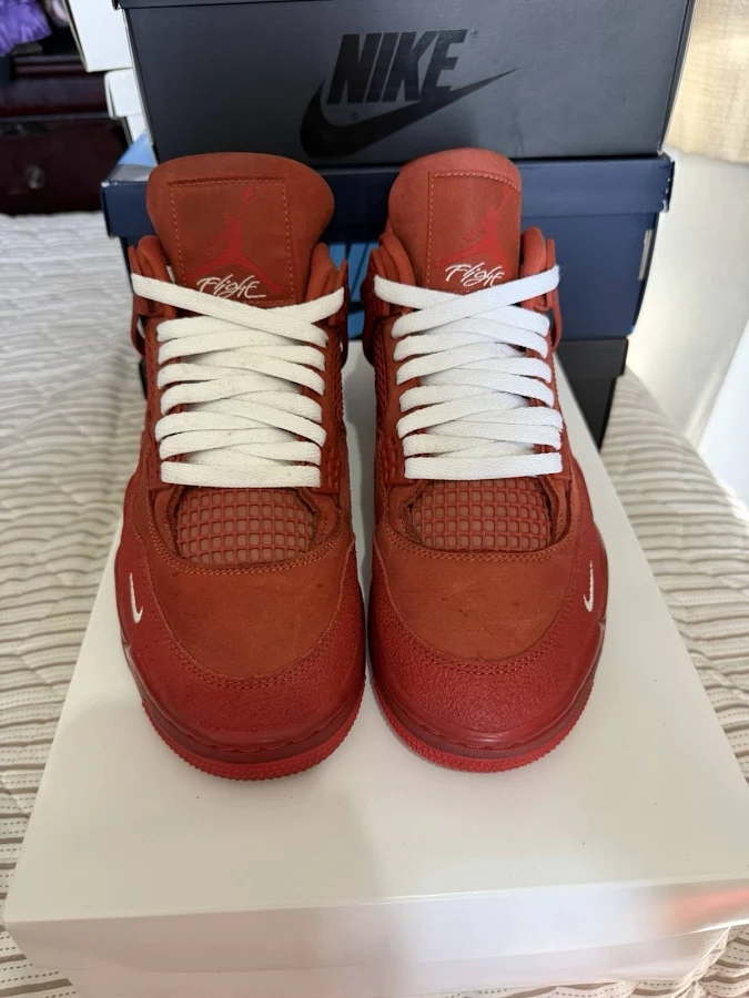 Air Jordan 4 Brick By Brick Size 8.5m Pre-owned With Replacement Box