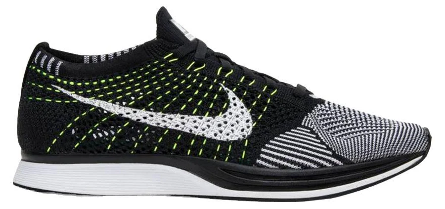 Nike Flyknit Racer 'volt' 2016 Athletic Men Sneakers - Black