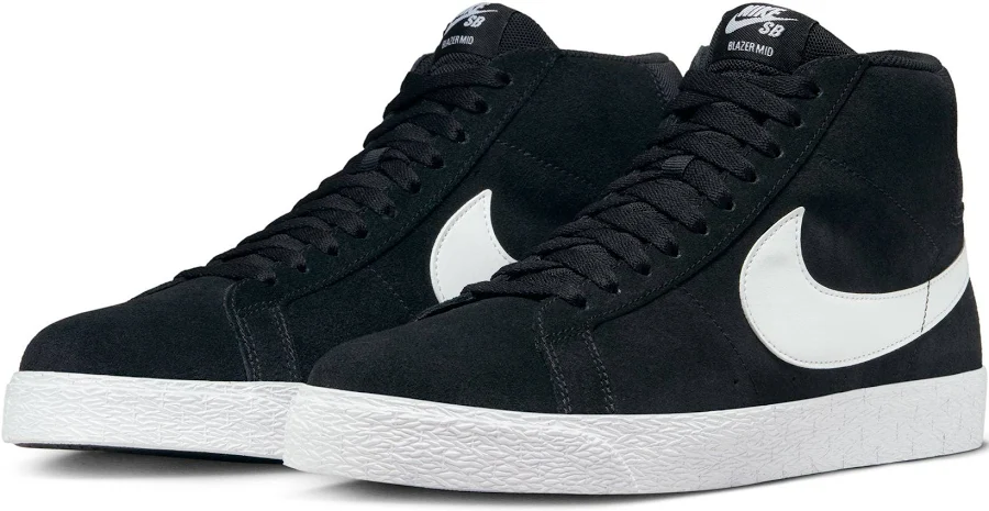 Nike SB Blazer Mid Black / White Shoes, 6