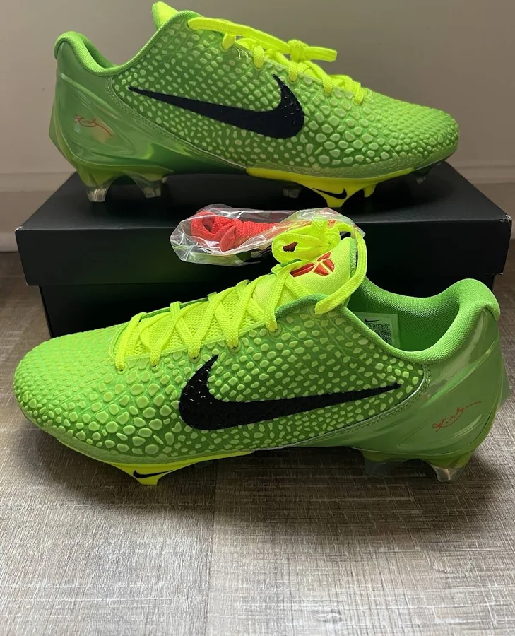 Size 12.5 - Nike Vapor Edge Kobe 6 'grinch' Football Cleats