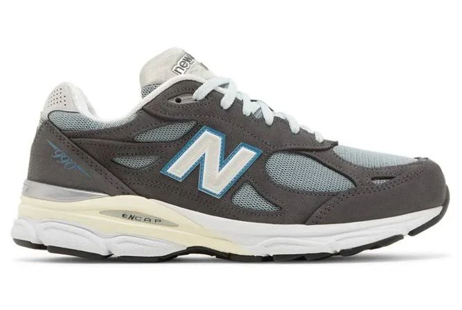 New Balance X x Kith 990 V3 Mesh Panelled Sneakers - UK7.5