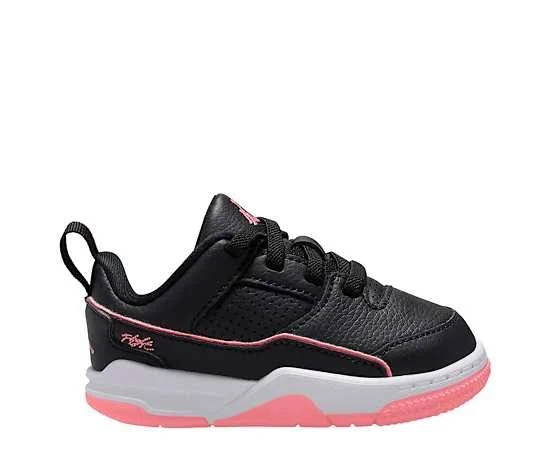 Jordan Infant Girls Infant-Toddler Flight Court Sneaker Girl's Black Sneaker Size 10M 812569 | Rack Room Shoes