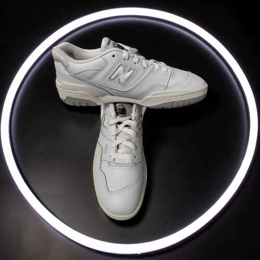 Balance 550 White Grey Men's Low Top Sneaker Lace Up Bb550pb1