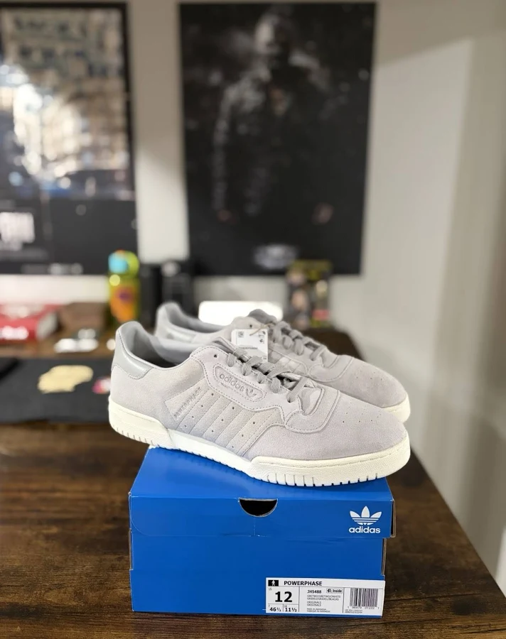Adidas Powerphase; Gray White US 12