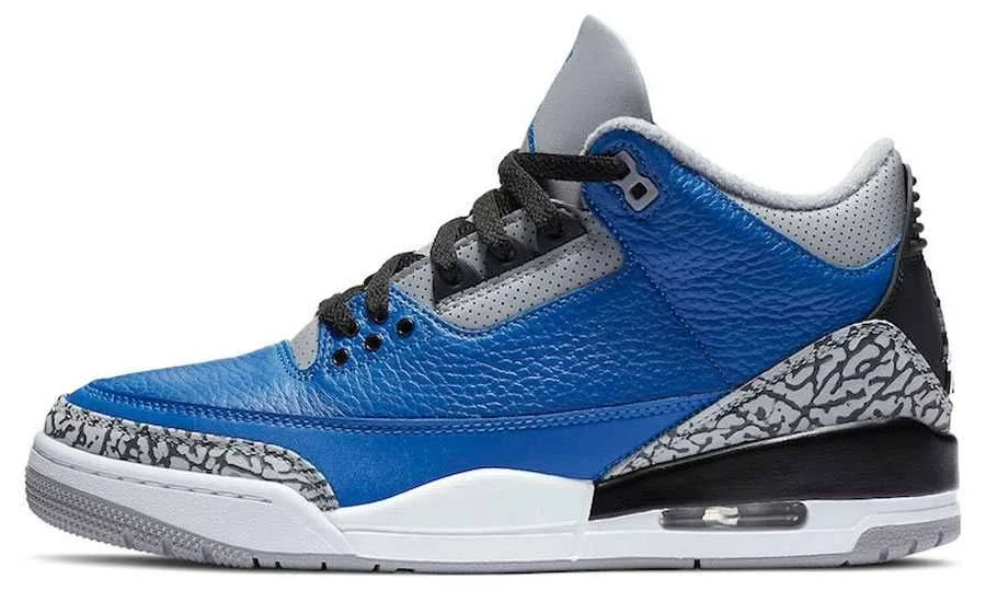 Air Jordan 3 Retro Varsity Royal Cement Mens