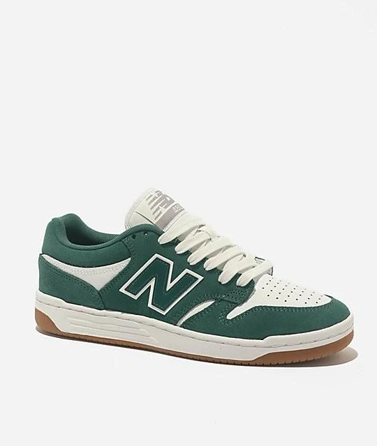 New Balance Numeric 480 Vintage Teal & White Skate Shoes