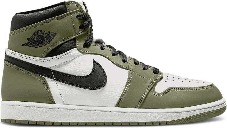 Air Jordan 1 Retro High OG 'Medium Olive' | Green | Men's Size 9