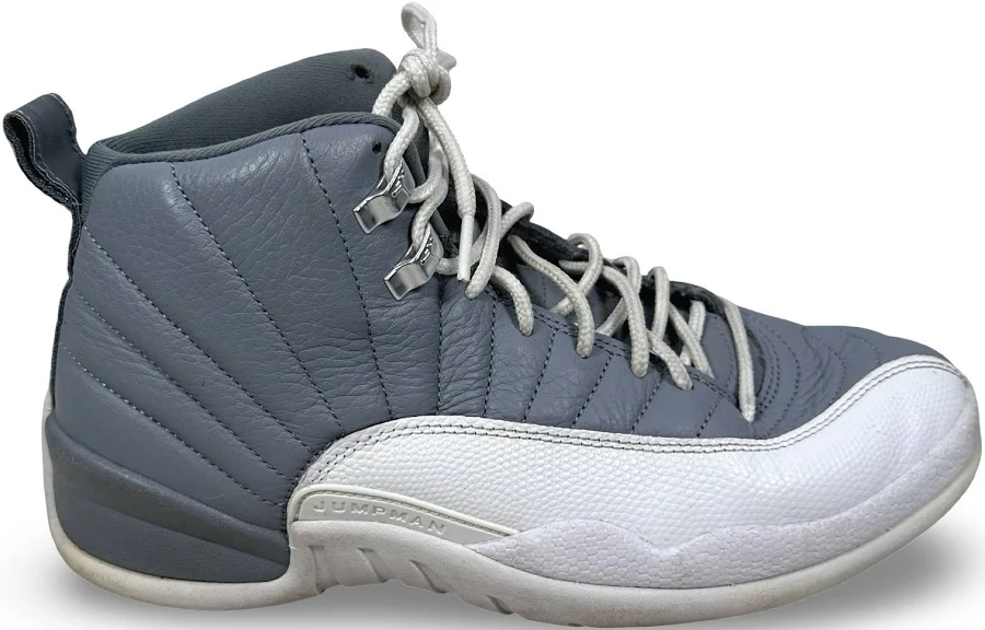 Jordan 12 Retro Stealth Gray White Mens Basketball Shoes Ct8013-015