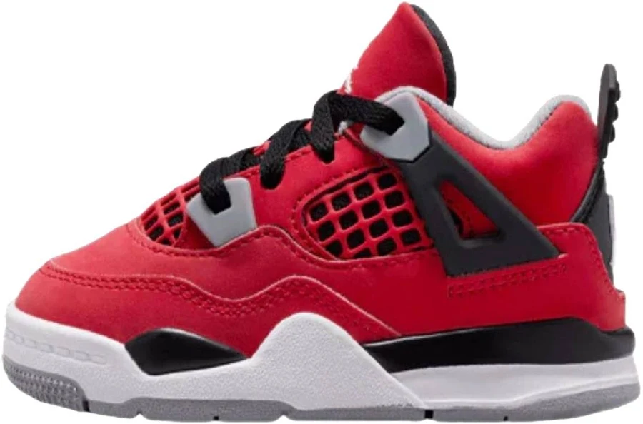Jordan 4 Retro Toro Bravo - Fire Red/white/black