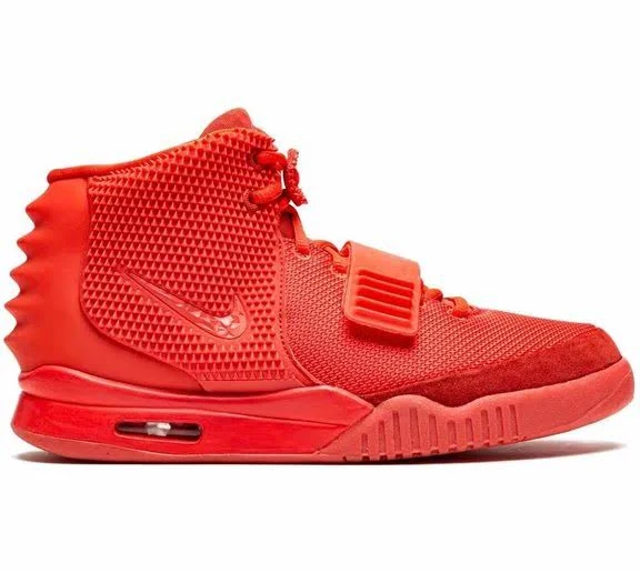 Nike Men's Air Yeezy 2 Sp October" Shoes - Red - Hi-top sneakers - 8.5