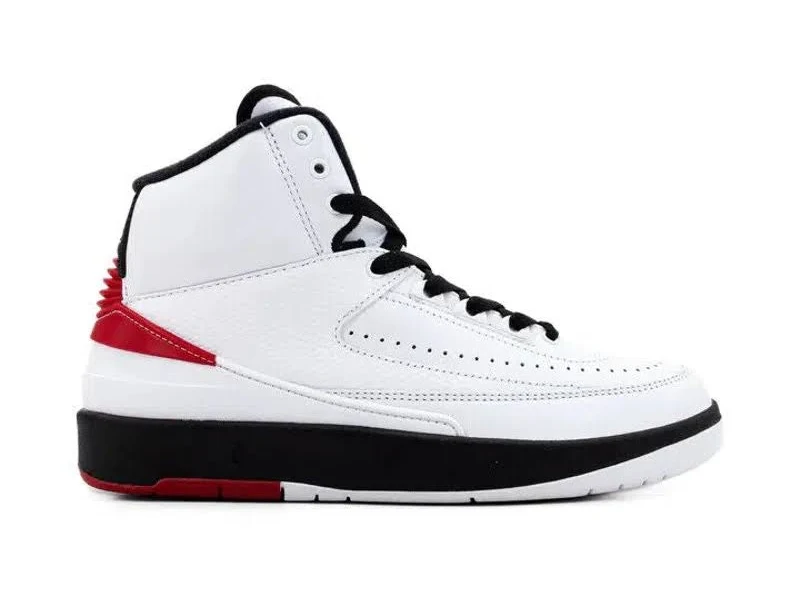 Air 2 Retro Og 'chicago' Dx4400-106 Women White/black/red Shoes 6.5 Jc672 In White/red