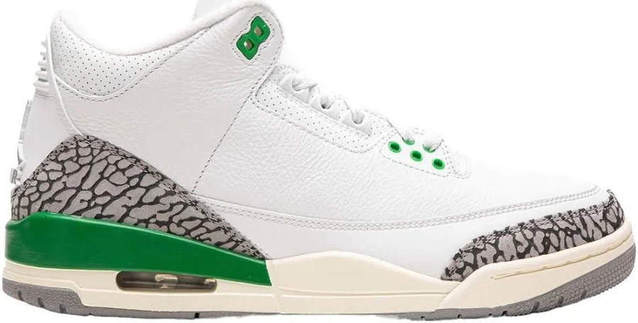 Air Jordan 3 Lucky Green Sneakers