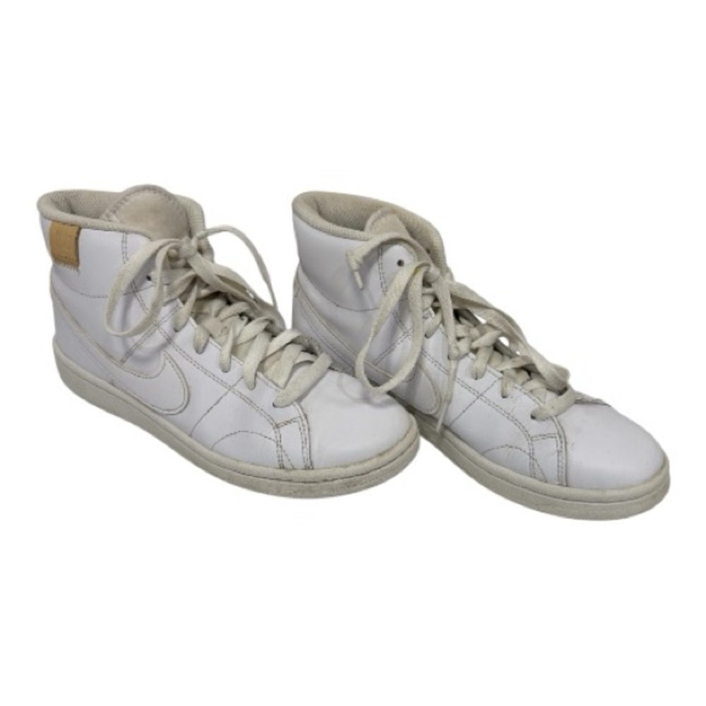 Nike Court Royale 2 Mid "Triple White" Sneakers - Women's Size 8