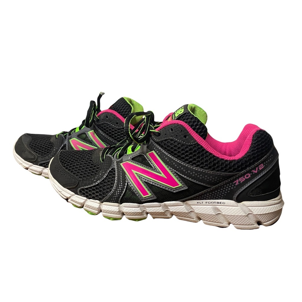 New Balance 750 v2 Black Pink Running Shoes Sneakers Women's Size 9.5 B