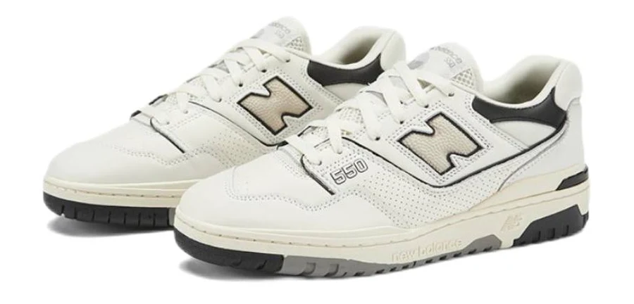 Level SS New Balance 550 Sea Salt White Black BB550LWT Unisex