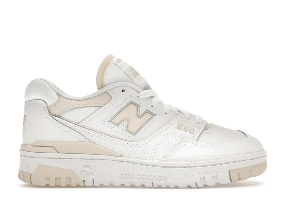 New Balance 550 en blanco y lino (de mujer)