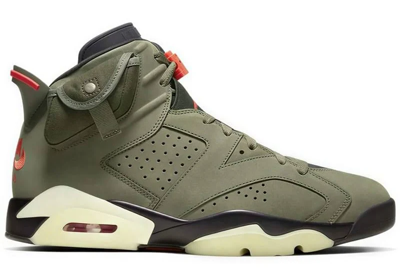 Air Jordan 6 Retro Travis Scott Olive (2019) Uk 8 / New-Replacement Box