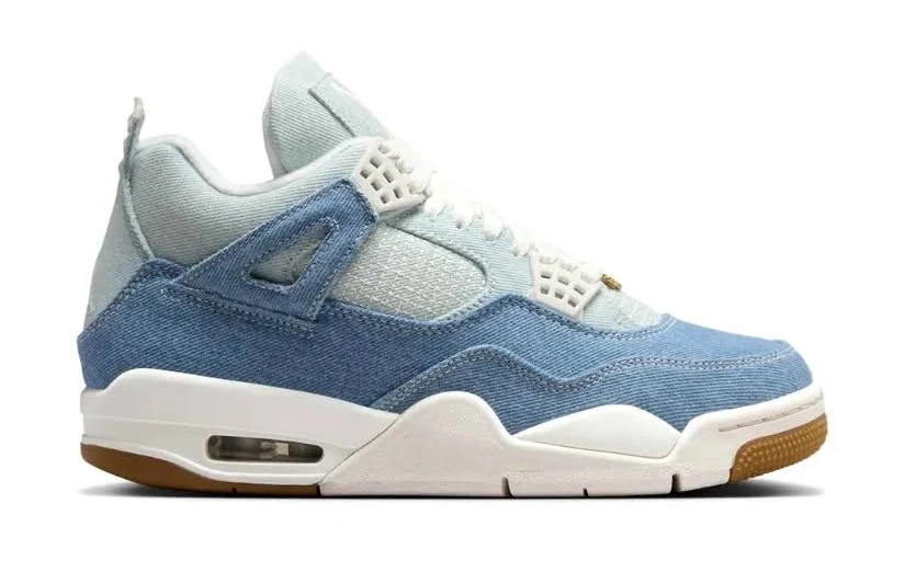 Air Jordan 4 Denim Worn Blue Shoes Sneakers