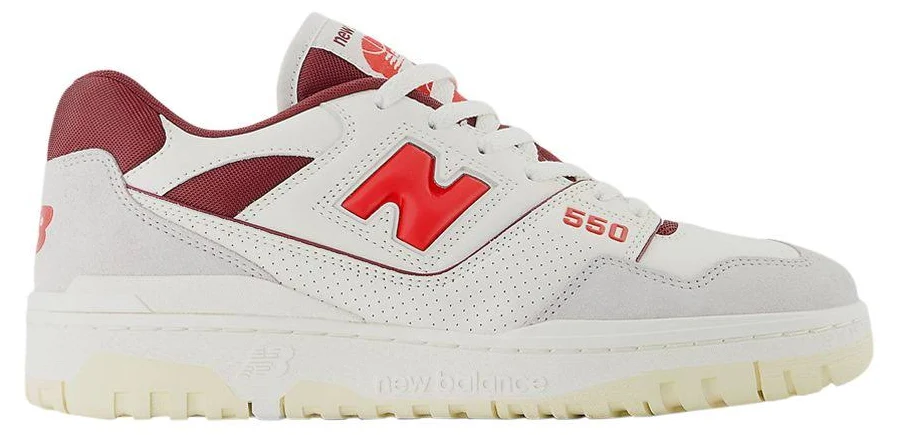New Balance 550 'Sea Salt Grey True Red' | White | Men's Size 11