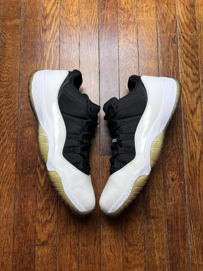 Air Jordan 11 Retro Low Tuxedo White Black Og Men's Size 14 Shoes 2013