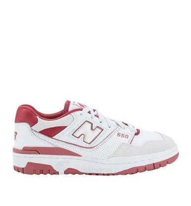 New Balance 550 Woman Sneakers Ivory Size 4.5 Leather, Textile fibers