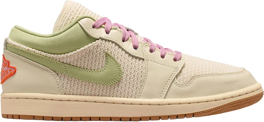 Air Jordan 1 Low SE Women's Shoes, M7.5/W9, Sail/Iced Carmine