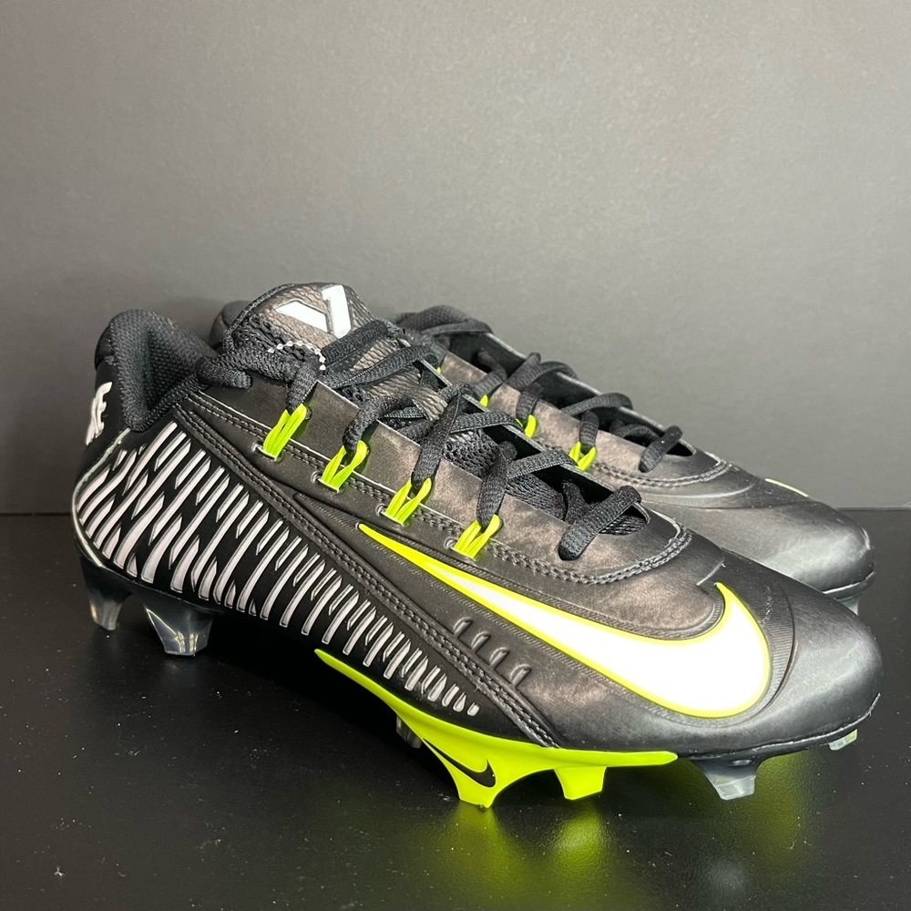 Nike Vapor Edge 360 VC Carbon Black Volt Football Cleats DO6294-001 Men's Sz 8