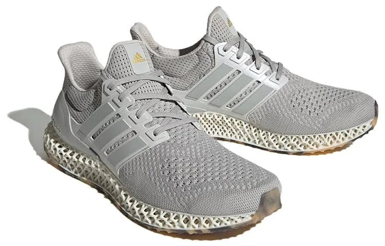 Adidas Ultra 4d Athletic Men Sneakers - Grey/white/silver