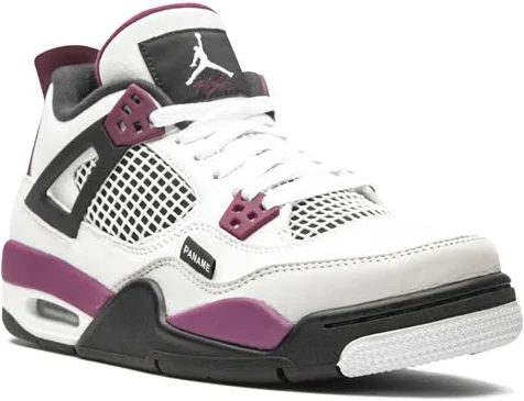 Jordan Kids - x PSG Air Jordan 4 Retro sneakers - kids - Calf Leather/Polyester/Polyester/Rubber - 6.5Y - White