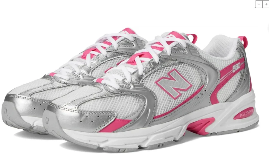 Balance 530 White Silver Metallic Dragonberry Pink U530rsb Women's