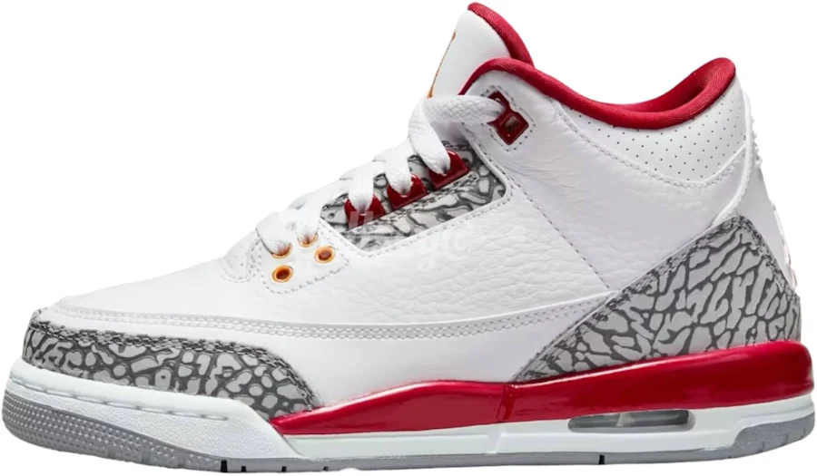 Jordan 3 Retro Cardinal (GS) 6Y / New (Conditional)