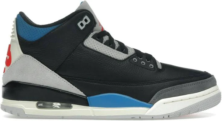 Air Jordan 3 Retro OG “Rare Air” — Black/Chile Red | IB8967-004 - Size M5.0/W6.5