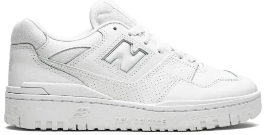 New Balance Shoes | New Balance 550 Triple White Sneakers - Size Men’s 7.5 Women’s 9 | Color: White | Size: 9 | Gritala's Closet