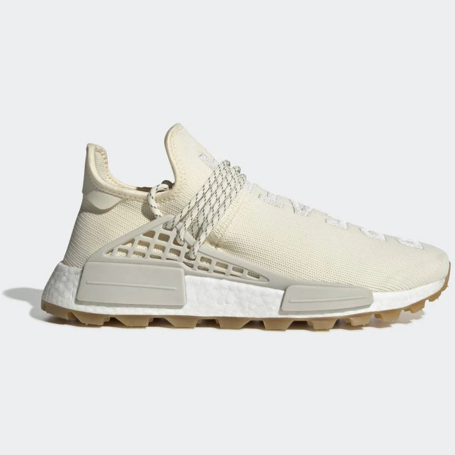 adidas Mens NMD Hu Trail Pharrell Now Is Her Time Cream White
