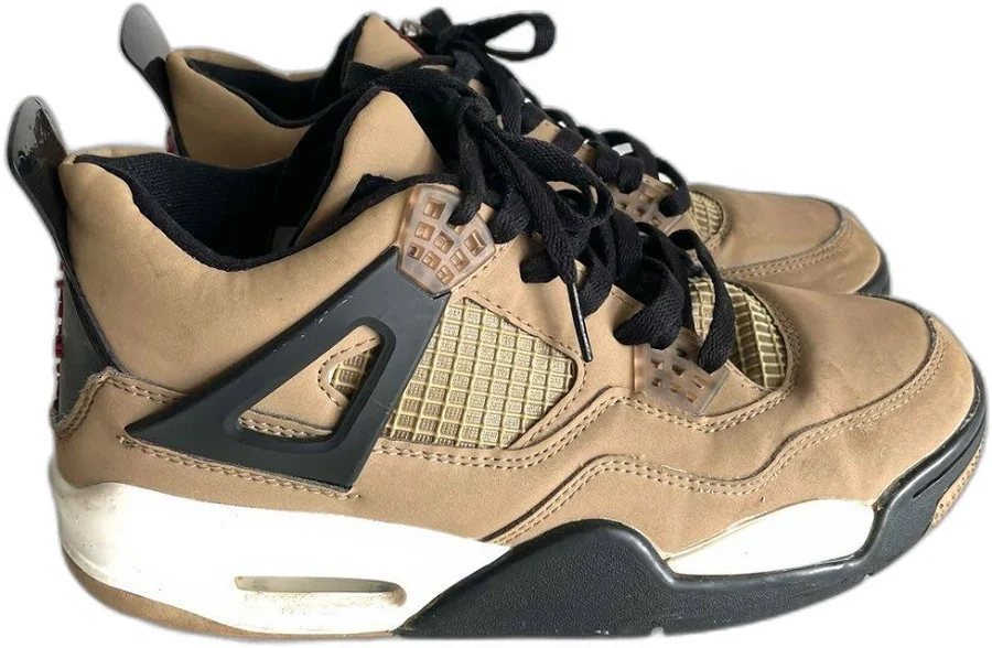 Nike Shoes | Nike Cactus Jack Air Jordan 4 Retro "Mushroom" Sneakers. Size 8 | Color: Black/Brown | Size: 8 | Heatherreseller's Closet