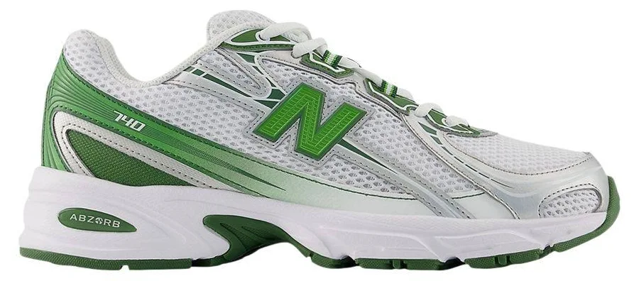New Balance 740 'White Alpine Green Silver Metallic Men's