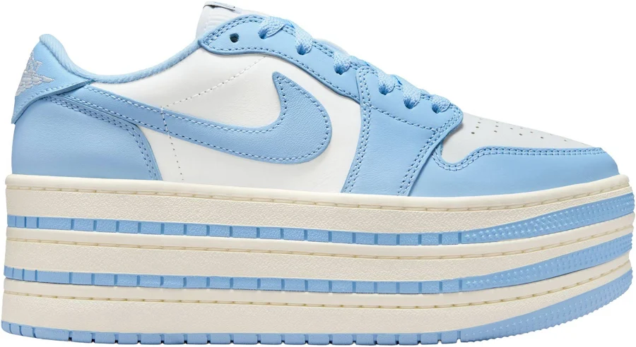 Air Jordan 1 Triple Stack Women's Shoes, M7.5/W9, Psychic Blue/Psychic Blue/White/Sail