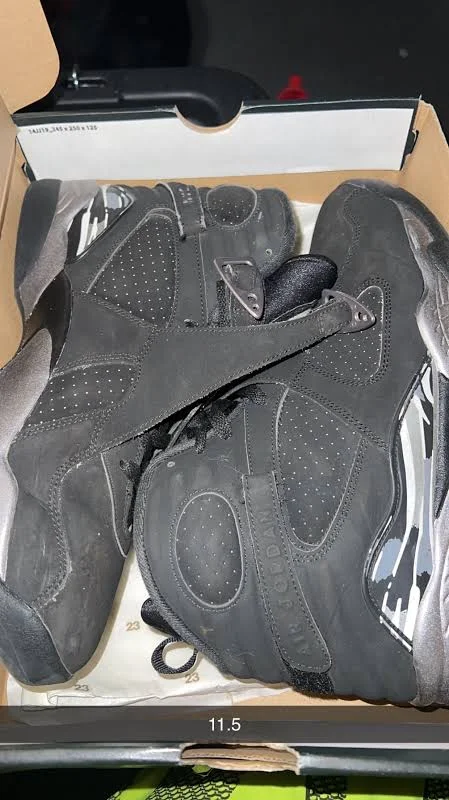 Chrome jordan 8s. Clean. Og all