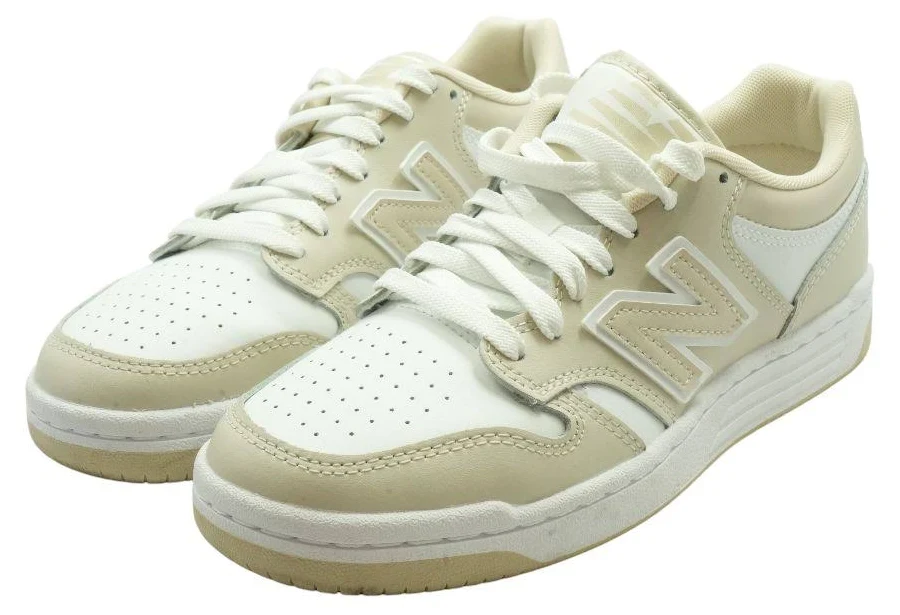 480 White Low Top Athletic Shoes