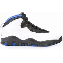 Jordan Unisex White - Air 10 Retro "Orlando" Sneakers - Calf Leather/Rubber - 9.5